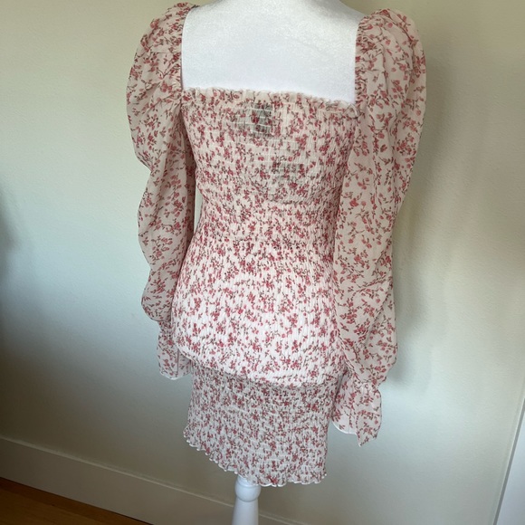 Polly BNWOT Azure floral dress holiday dress long sleeve dress - Picture 3 of 6